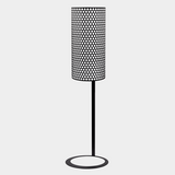 Metal floor lamp FNG 400 BLACK honeycomb