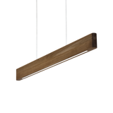 Pendant LED light 120cm oak brown