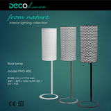 Metal floor lamp FNG 400 GREY honeycomb