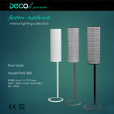 Metal floor lamp FNG 300 WHITE honeycomb