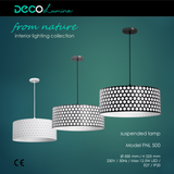 Pendant light FNL 500 WHITE honeycomb