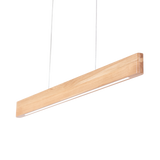 Pendant LED light 120cm oak natural
