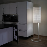 Metal floor lamp FNG 400 WHITE honeycomb