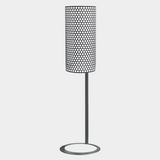 Metal floor lamp FNG 400 GREY honeycomb