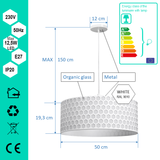 Pendant light FNL 500 WHITE honeycomb