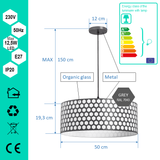 Pendant light FNL 500 GREY honeycomb