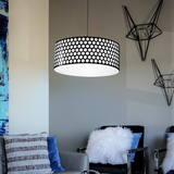 Pendant light FNL 500 BLACK honeycomb