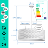 Pendant light FNL 600 WHITE honeycomb