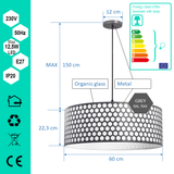 Pendant light FNL 600 GREY honeycomb