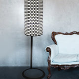 Metal floor lamp FNG 400 BLACK honeycomb