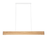 Pendant LED light 120cm oak natural
