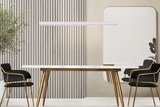 Pendant LED light 120cm oak bleached
