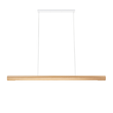 Pendant LED light 120cm oak natural