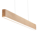 Pendant LED light 105cm oak natural 3000K