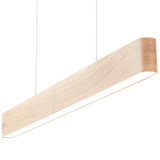 Pendant LED light 127cm oak natural